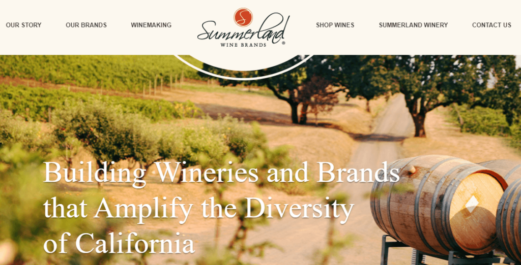 summerland wine brands banner