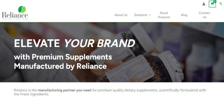 Reliance Private Label Supplements